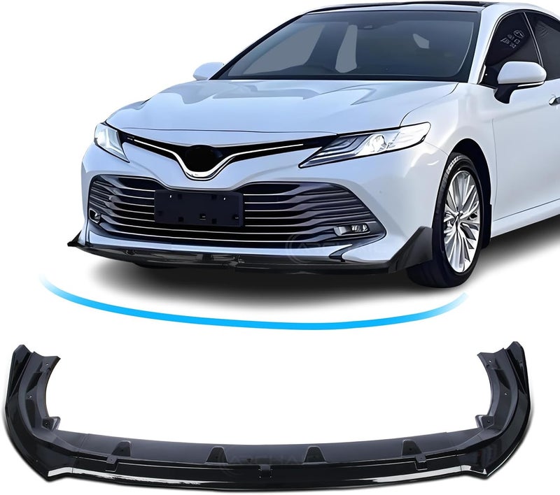 Archaic Front Bumper Lip Spoiler Compatible for 2018 2019 2020 Toyota Camry [L LE XLE], Splitter Under Chin Spoiler Body Kit Camry Accessories - Image 1